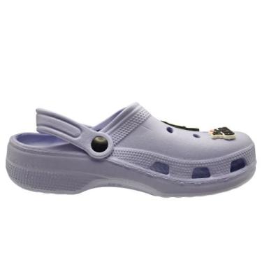Imagem de Babuche Infantil Meninas Leve Crocss Confortável Yvate Cor:RoxoTamanho