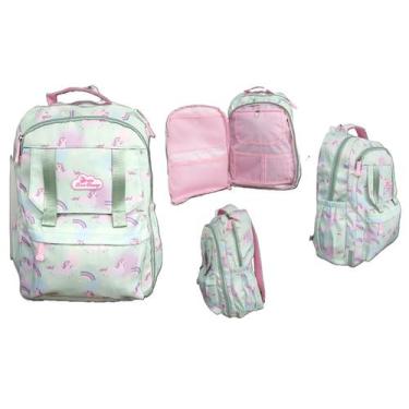 Imagem de Mochila Juvenil Com bolso Frontal Unicórnio - Rignel - Quanhe