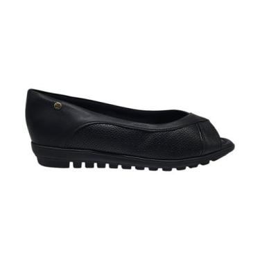 Imagem de Sapato Sapatilha Casual Feminino Peep Toe Joanete Piccadilly 112009, P