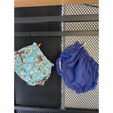 Imagem de Conjunto Bebê Luxo Calcinha bunda rica baby algodão - Sneakers, Azul, 