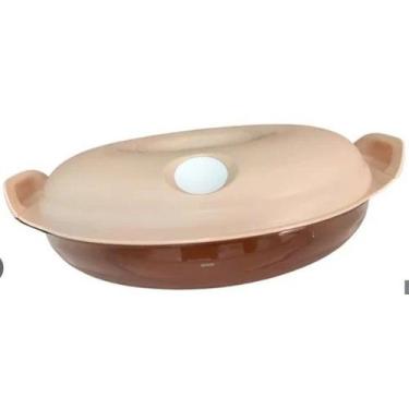 Imagem de Cristal Pop Oval 1,1 litros cor Rosa Chá Tupperware