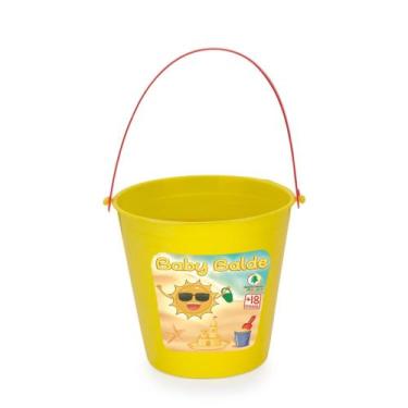 Imagem de Brinquedo Infantil Baby Balde De Praia Formas Monte Líbano, Amarelo
