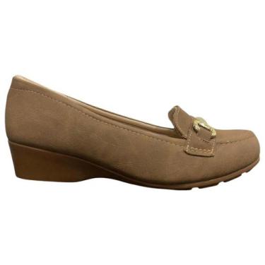 Imagem de Sapato modare salto anabela ref: 7014.299n feminino, Castanho, 36