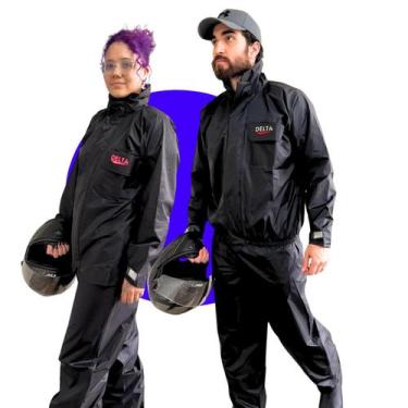 Imagem de Capa de Chuva Delta Nylon Impermeável Masculina e Feminina Refletivo F