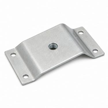Imagem de Chapinha Chapa Inclinada 10o Fixação Pés Palito Cromado