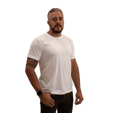 Imagem de Camiseta Masculina Manga Curta Lisa Branca - LIBRENA, GG