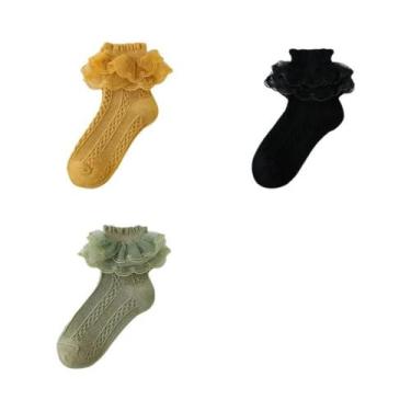 Imagem de Meias De Algodão Com Renda Para Meninas, Tutu, Primavera E Outono, Mei