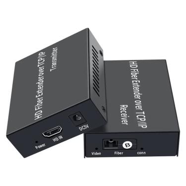 Imagem de Kit Extensor HDMI Via Fibra Optica Extender HF03 Transmissao Full HD 1080P 60HZ Ate 3KM Conectividade Monomodo