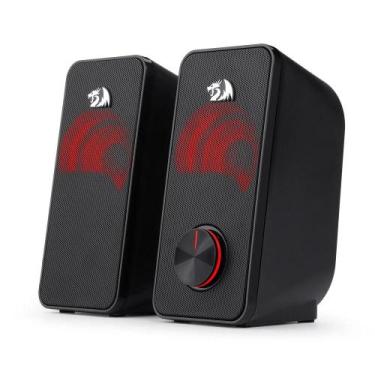 Imagem de Caixa De Som Redragon Stentor 2.1 Usb P2 2x3w Led Vermelho Preto Gs500
