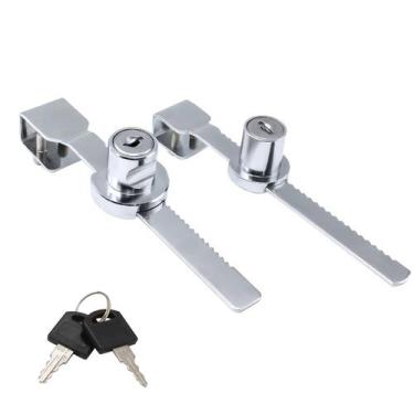 Imagem de Fechadura para Porta de Vidro de Correr Helonge 2 Peças com Chave para