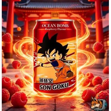 Imagem de Refrigerante Dragon Ball - 330ml Sabor Framboesa Ocean Bomb