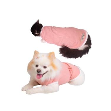 Imagem de Roupa Pet Canelada Rosa Claro - Luvy Pet, M