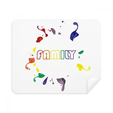 Imagem de LGBT Pano de limpeza de tela com bandeira de arco-íris Faly 2 peças tecido de camurça