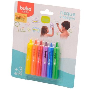 Imagem de Giz Lapis Risque e Apague Para Banho Buba