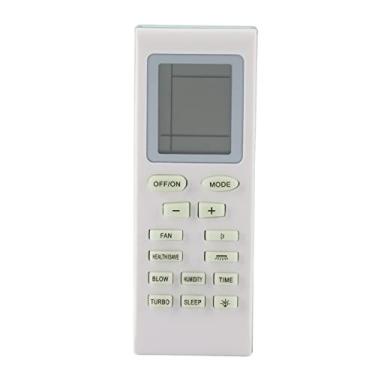 Imagem de Controle Remoto do Controlador de Ar Condicionado,ABS Dur¨¢vel Branco, Compat¨ªvel com Controle Remoto Universal Sanyo Ar Condicionado LCD, Controle Remoto Ar Condicionado Controlador para Sanyo d