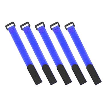 Imagem de Correias de bicicleta, correia de armazenamento de bicicleta multiuso forte e durável ajustável para prateleiras de rodas de bicicleta, cabos, cabos telescópicos, ferramentas, etc(Azul)