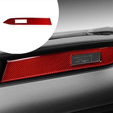 Imagem de FINMOKAL Acabamento Da Tampa Do Painel Interior De Fibra De Carbono Para Ford Mustang 2015-2021 Preto, Fibra De Carbono
