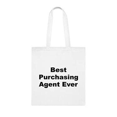 Imagem de Bolsa Tote Agente de Compras, Bolsa Best Purchasing Agent Ever Tote Bag, Presente de Agente de Compras, Bolsa de Ombro para Agente de Compras, Bolsas Reutilizáveis para Agente de Compras,
