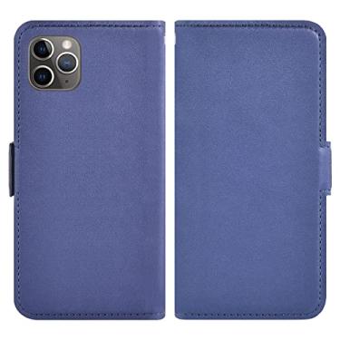 Imagem de YINGDAFENG Capa carteira para iPhone 13/13 Pro/13 Pro Max, capa flip de couro PU magnético com suporte para cartão e proteção da câmera à prova de choque capa interna de TPU (poliuretano termoplástico) azul, 13 6,1 polegadas
