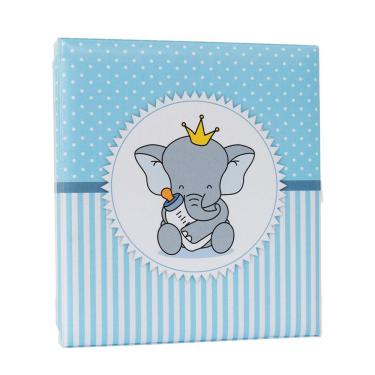 Imagem de Álbum Fotográfico Com Estojo Para 80 Fotos 15X21 - Baby Bebê Azul Menino