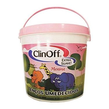 Imagem de CLIN OFF Lenço Umedecido Balde Com 400 Unit Clin Off