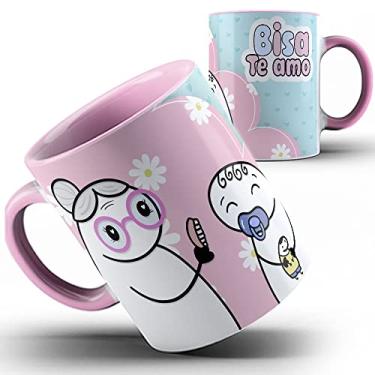 Imagem de Caneca rosa Flork Vovó avó Bisa te amo