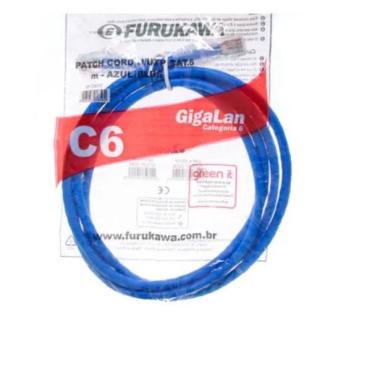 Imagem de Patch Cord Furukawa Gigalan Cat6 1,5Mts Azul 35123602