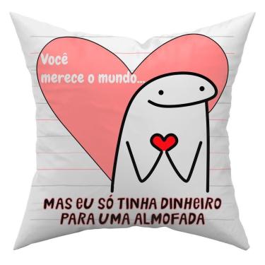 Imagem de Capa De Almofada Avulsa 45Cm X 45Cm Voce Merece O Mundo