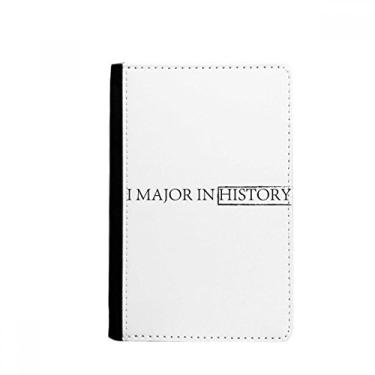 Imagem de Citação I Major In History Porta-passaporte Notecase Burse carteira capa porta-cartão, Multicolor