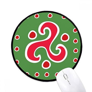 Imagem de DIYthinker Totem Espiral Dardo México Civilização Antiga Mouse Pad Desktop Tapete Redondo para Computador