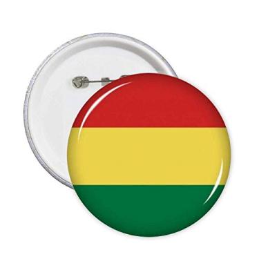 Imagem de Broche de símbolo de país da bandeira da Bolívia com estampa de símbolo, botão, emblema, acessório, decoração, 5 peças