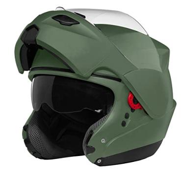 Imagem de CAPACETE ESCAMOTEÁVEL PRO TORK ATTACK ELITE FOSCO VERDE MILITAR TAM. 58