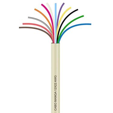 Imagem de Cabo Manga 12x22 AWG - sem Blindagem Bege - 50 Metros