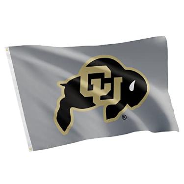 Imagem de Desert Cactus University of Colorado Buffaloes Buffs 100% poliéster interior exterior 3 pés x 5 pés bandeira (bandeira 2)