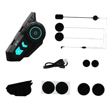 Imagem de Capacete Intercomunicador Headset Capacete Sistema de áudio IP65 à prova d'água Handsfree Resposta automática Motocicleta V5.0 Headset Capacete, Hard Mic