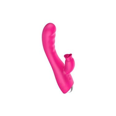 Imagem de Vibrador 12 Frequências Massageador Língua Brinquedos Sexuais Erótico