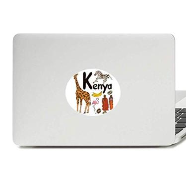 Imagem de Adesivo de laptop Kenya National Symbol Landmark Pattern Vinyl Emblema Graphic Laptop Decalque