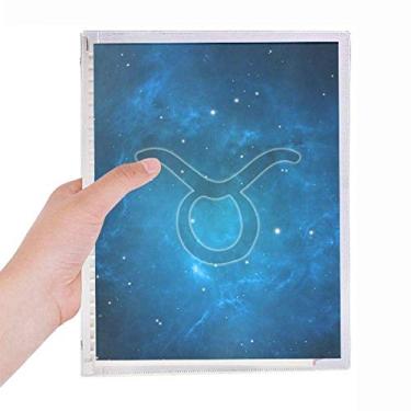 Imagem de Caderno de Constelação Starry Night Taurus Zodíaco Folhas Soltas Diário Recarregável Diário Papelaria