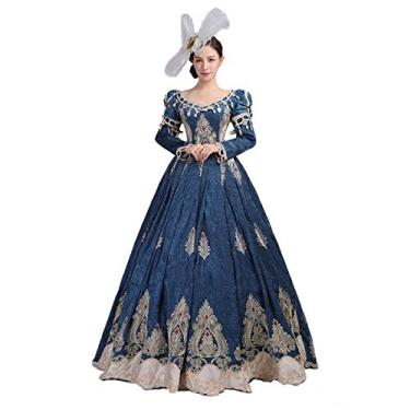 Imagem de Victorian Rococo Party Ball Gown Marie Antoinette Masquerade Vampire Dress Steampunk Period Party Dresses (5XL, Masquerade_11)