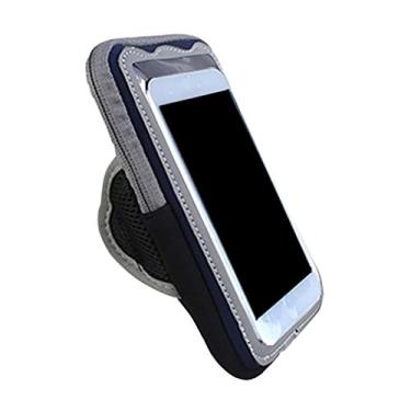 Imagem de Capa de celular aquecida por USB para celular, bolsa quente para aquecer o inverno, suporte de telefone com aquecimento elétrico contra braçadeira de esportes frios, preta