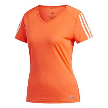 Imagem de Moletom de corrida feminino Adidas Own the Run Chaos tingido à mão, Solar Red, Small
