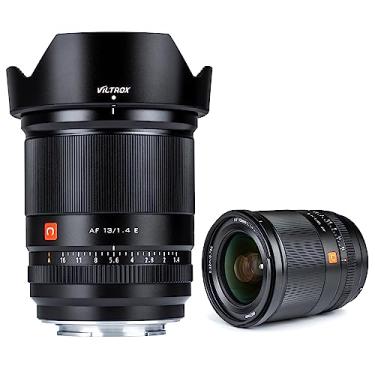 Imagem de VILTROX Lente de montagem F1.4 f/1.4 e de 13 mm, lente super grande angular APS-C Prime para câmeras Sony e Mount mirrorless ZV-E10 a600 a6600 a6100 a6000 a7