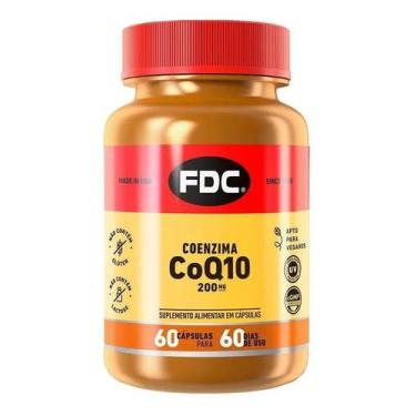 Imagem de Coenzima Coq10 200Mg 60 Cápsulas Fdc Vitaminas Importado Eua - Fdc Vit