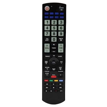 Imagem de Controle Remoto Universal de TV, Substituição Ergonômica de Controle Remoto de Televisão de Longa Distância para, para Samsung