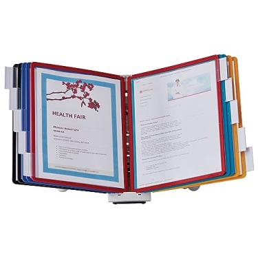 Imagem de DURABLE Sistema de referência para desktop, 10 painéis de dupla face, tamanho carta, cores sortidas, design SHERPA (554200)