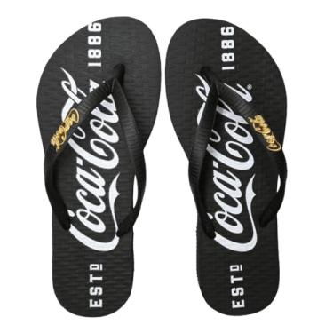 Imagem de Chinelo Feminino Coca Cola 1886 Tamanho:34;Cor:Preto