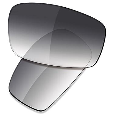 Imagem de SAUCER Lentes de reposição premium para óculos de sol Oakley Monster Pup High Defense - Cinza Gradiente Tint