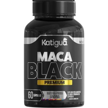 Imagem de KATIGUÁ Maca Peruana Negra Premium Andina Sem Sabor Vegan Products Katiguá 60 Cápsulas Rígidas • 15 Doses Preto