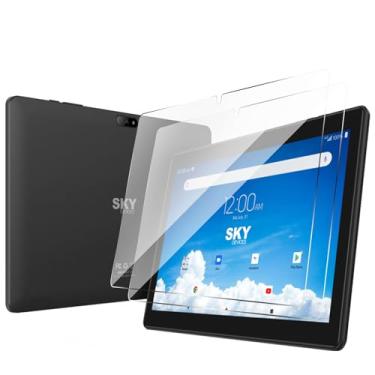 Imagem de Doemoil Película protetora de tela de vidro temperado SKY PAD 10 de alta definição antiarranhões 9H HD transparente sem bolhas para tablet SKY PAD10 de 10,1 polegadas (2 peças)