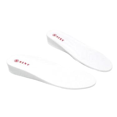 Imagem de SINY® Palmilhas de comprimento total para sapatos Altura Aumento Almofada para cuidados com os pés masculinos Kit de elevação branca 2 cm 0,8"